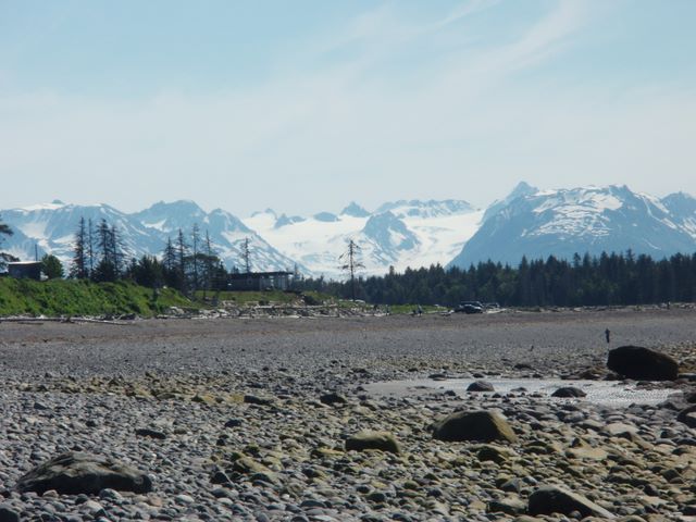 Beach and Mountains Along Kachemak Bay